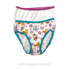 Teenager Panty for Girls Size 4 (2pcs Set): Design 1